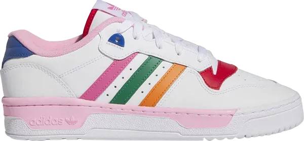 Adidas Originals RIVALRY W SHOES White And Pink ID9762 - 6.5