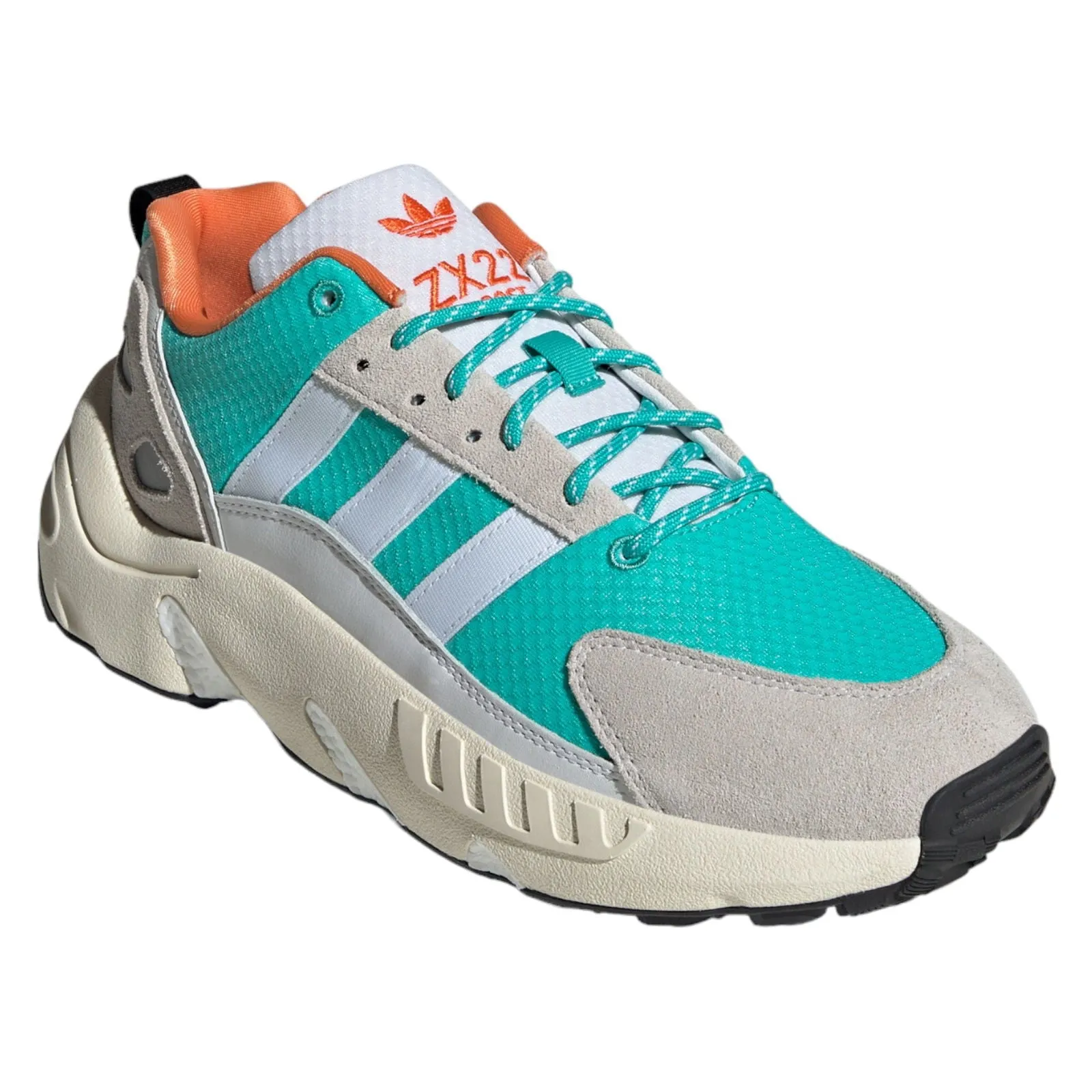 adidas Originals ZX 22 BOOST Shoes - Cloud White / Semi Mint Rush