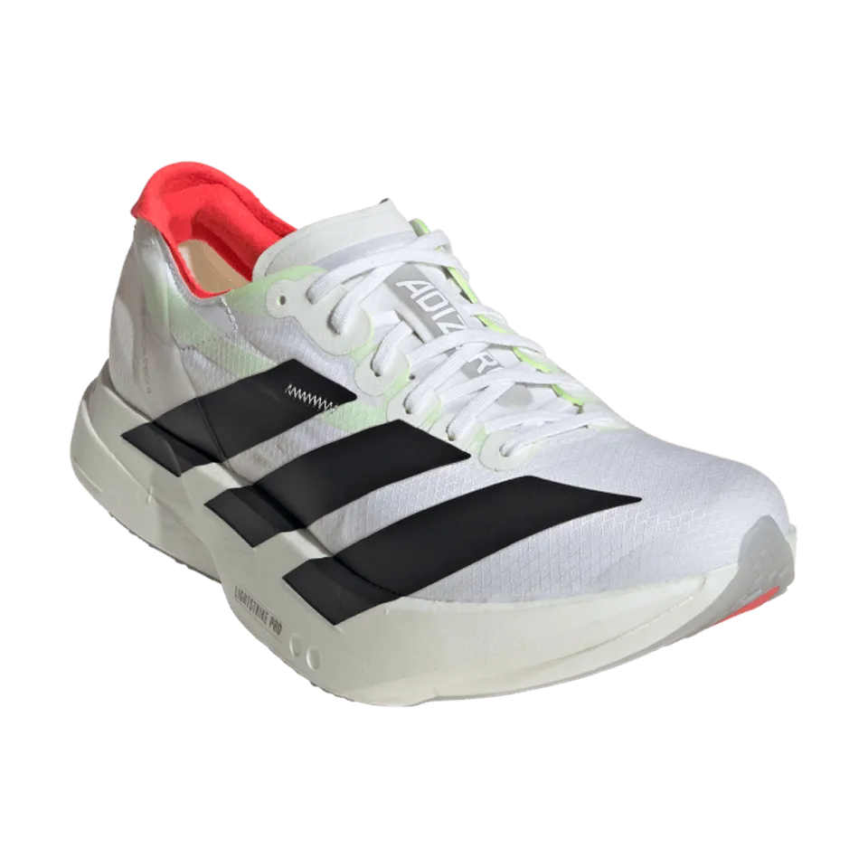 adidas Women's Adizero Adios Pro 4 Cloud White/Core Black/Silver Metallic