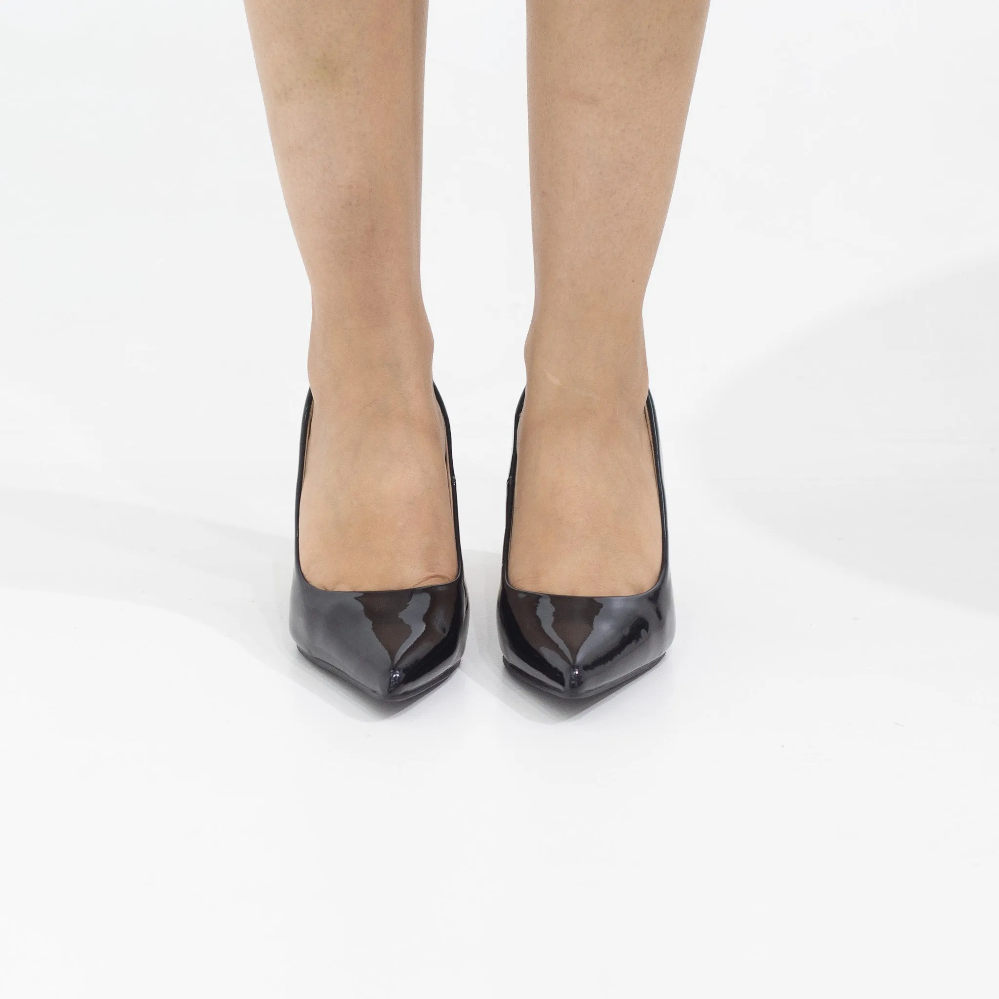 Advika pointy court on 7.5cm special 2 circle heel black