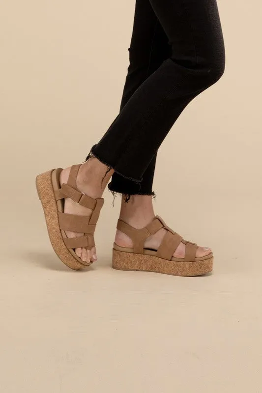 AMENDA Platform Wedge Sandal