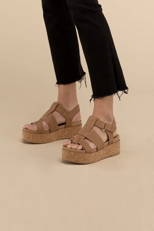 AMENDA Platform Wedge Sandal