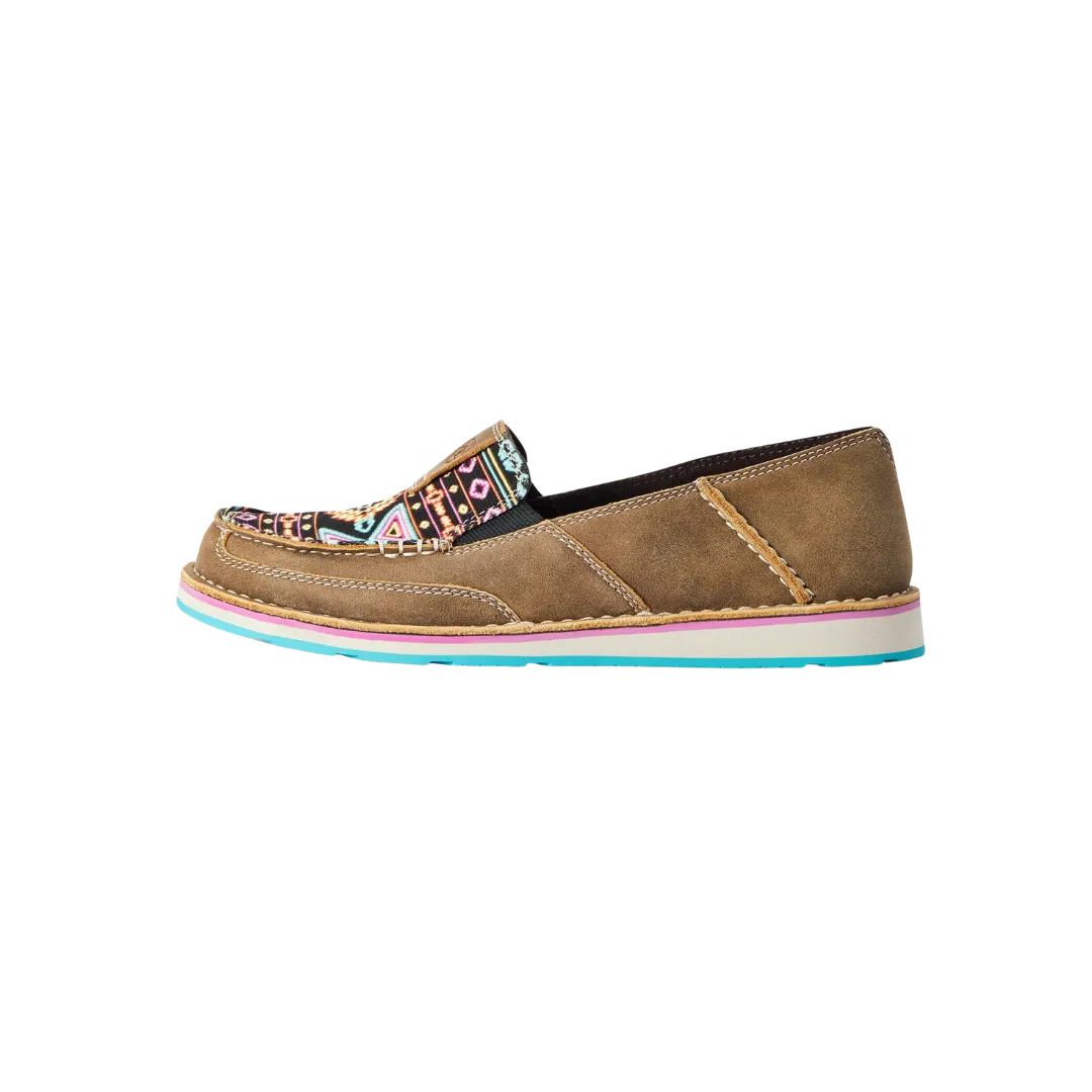 Ariat Women's Cruiser Brown Bomber & Neon Lights Shoes