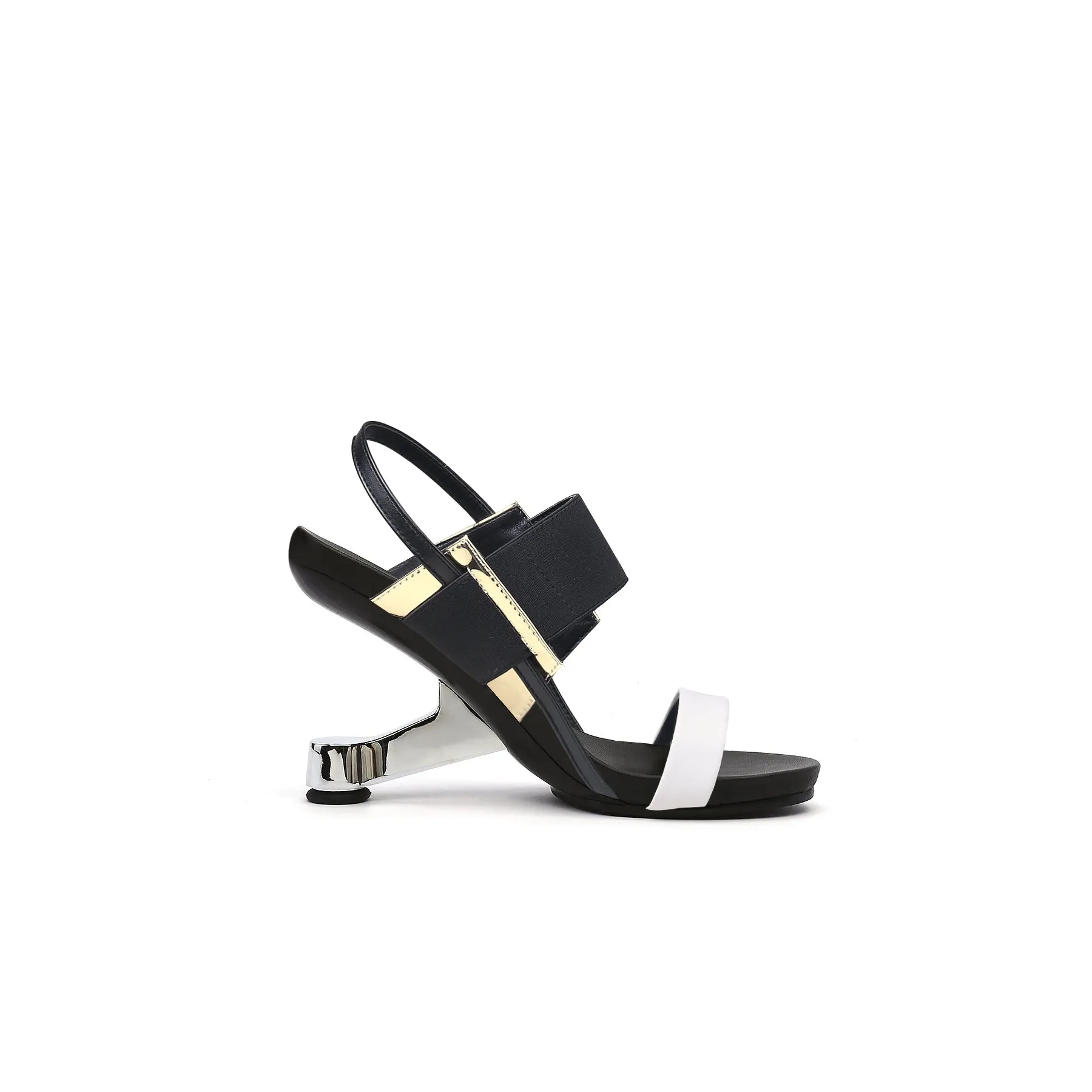 Artistic Glow Ankle Strap Pivot Heel Sandals