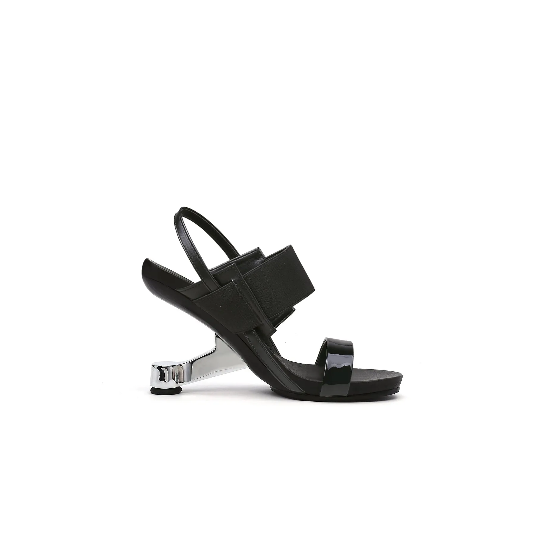 Artistic Glow Ankle Strap Pivot Heel Sandals