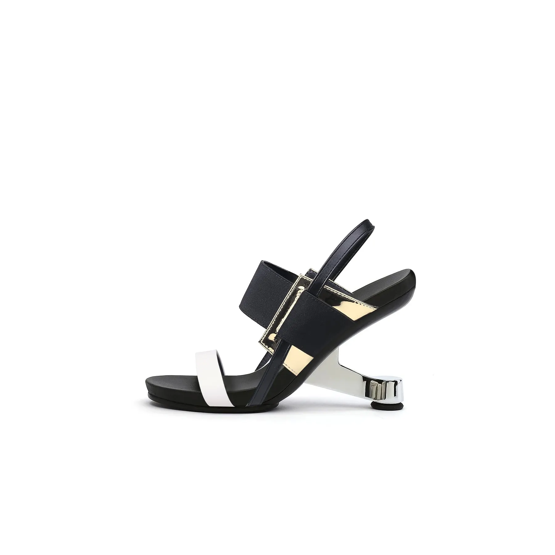 Artistic Glow Ankle Strap Pivot Heel Sandals