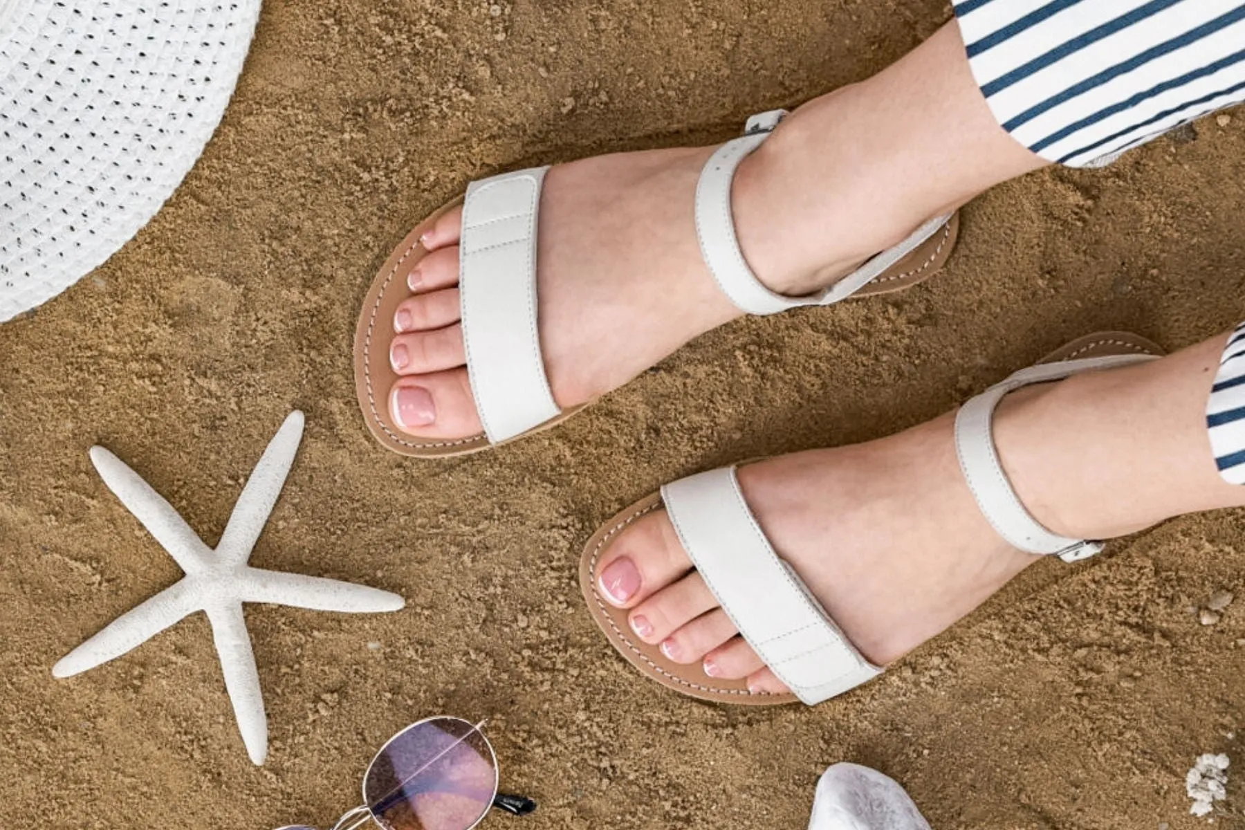Barefoot Sandals - Be Lenka Grace - Ivory White Clearance