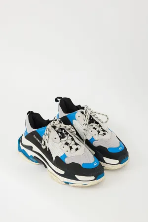 Blue & Multicolour Triple S Sneaker
