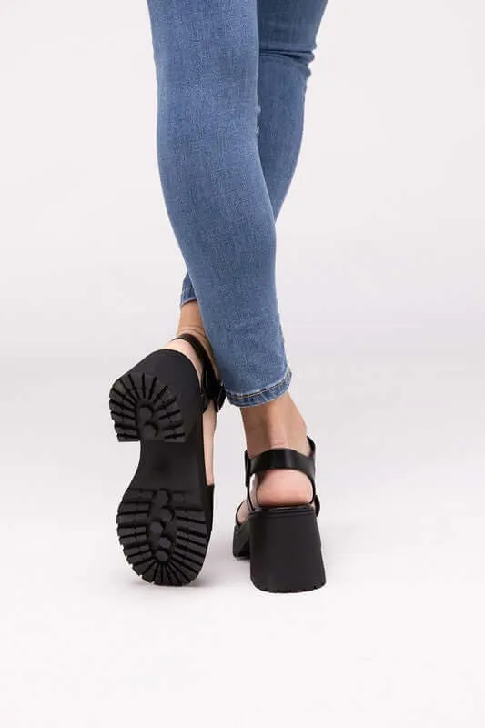 BOOMER-S Platform Ankle Strap Heel Sandals