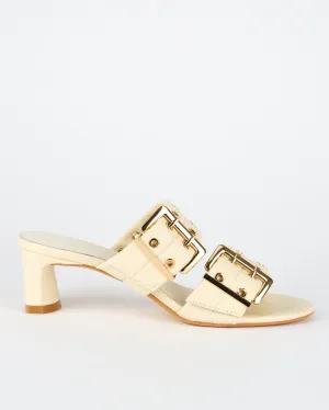 Bowery Heel Off White/Gold