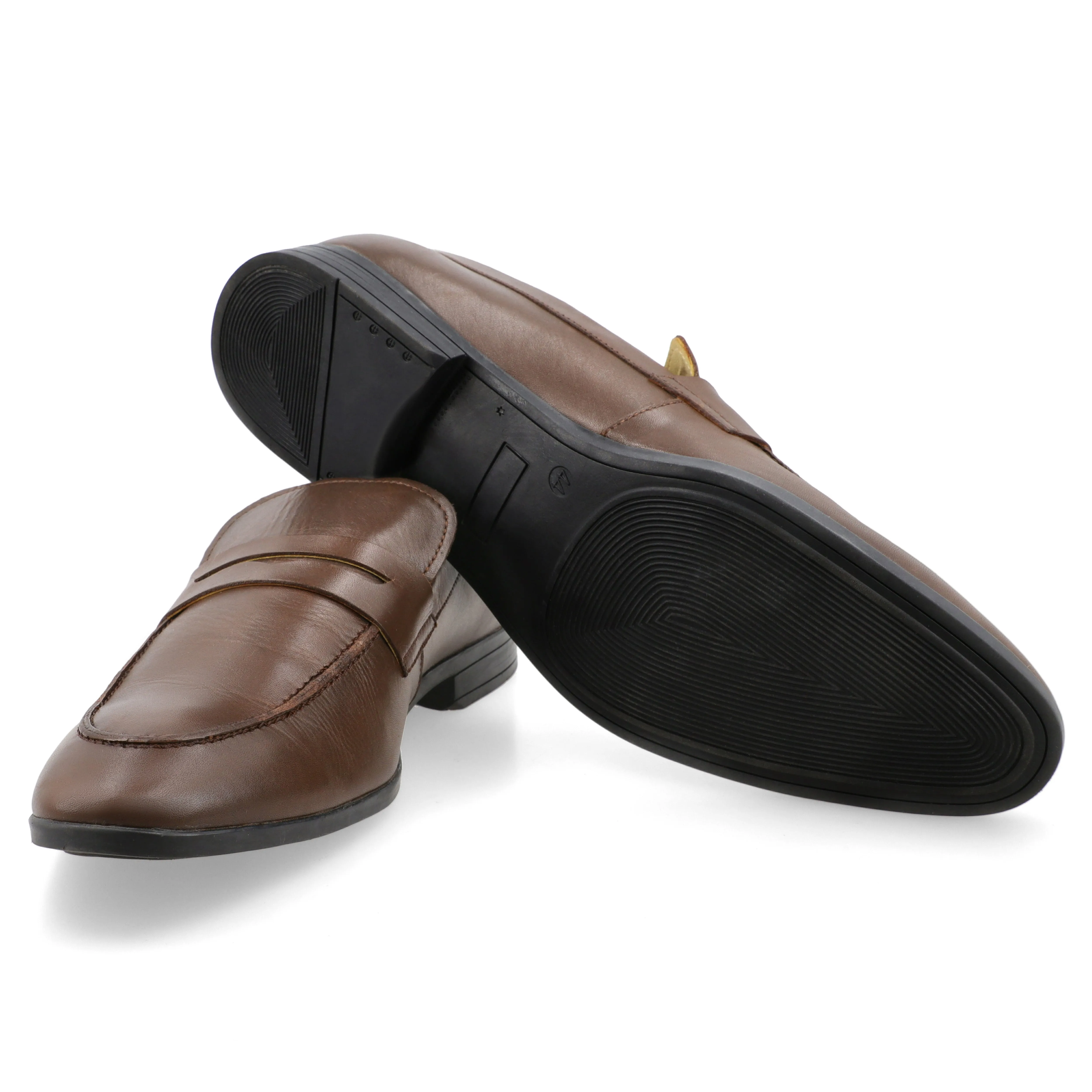 Brown Penny Loafers - Brown