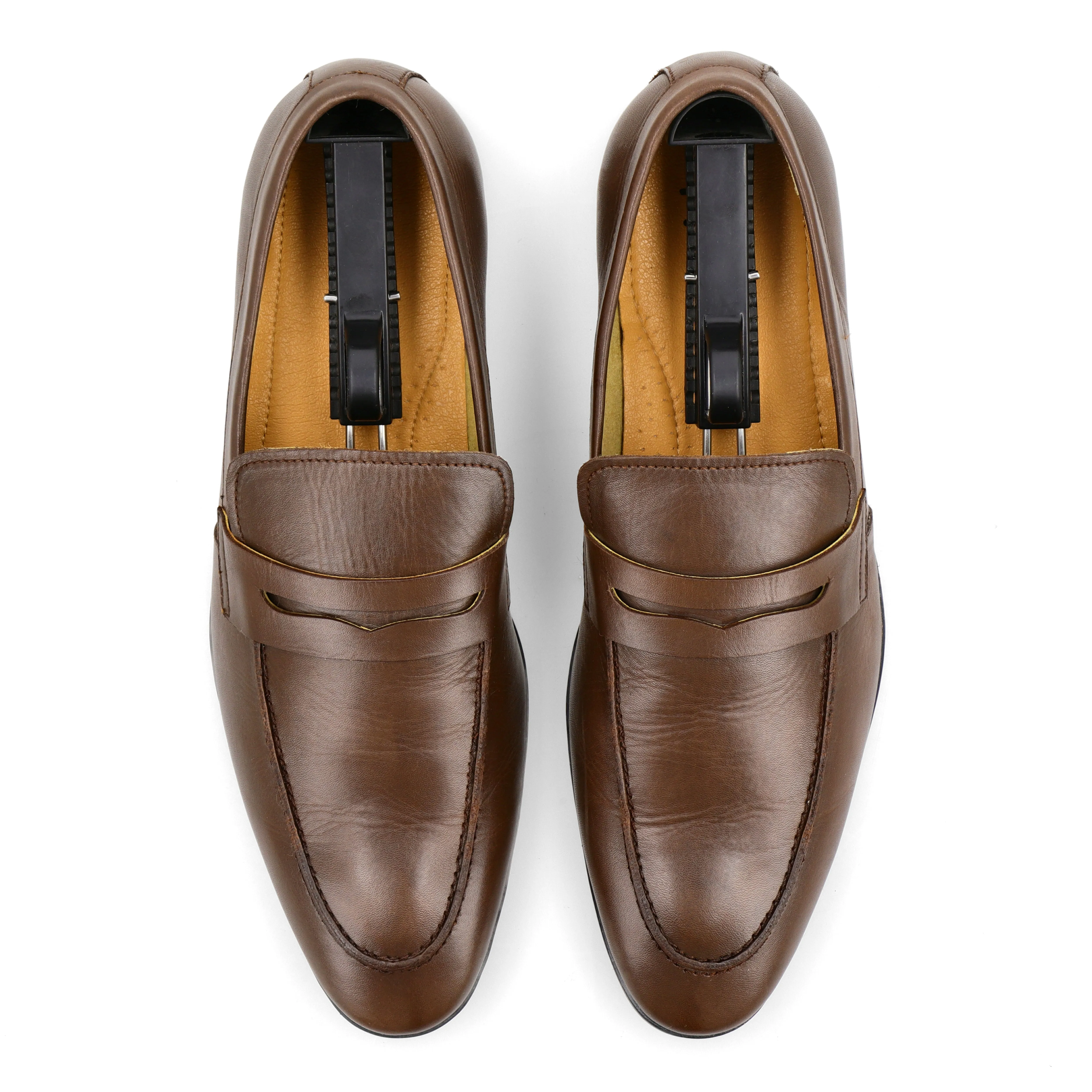 Brown Penny Loafers - Brown