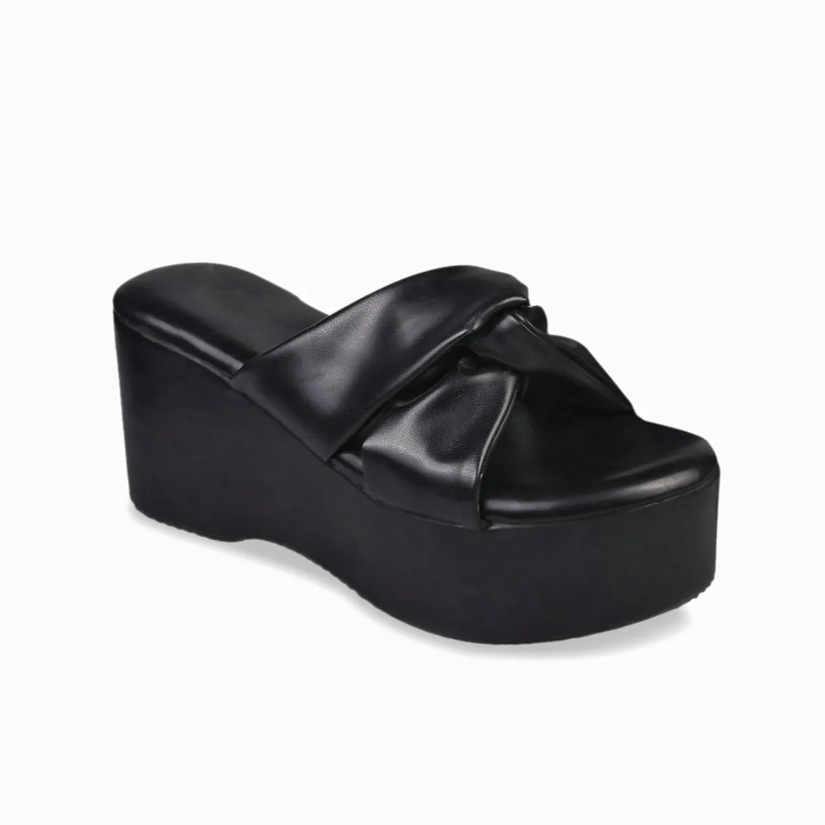 Chunky Block Platform Heels
