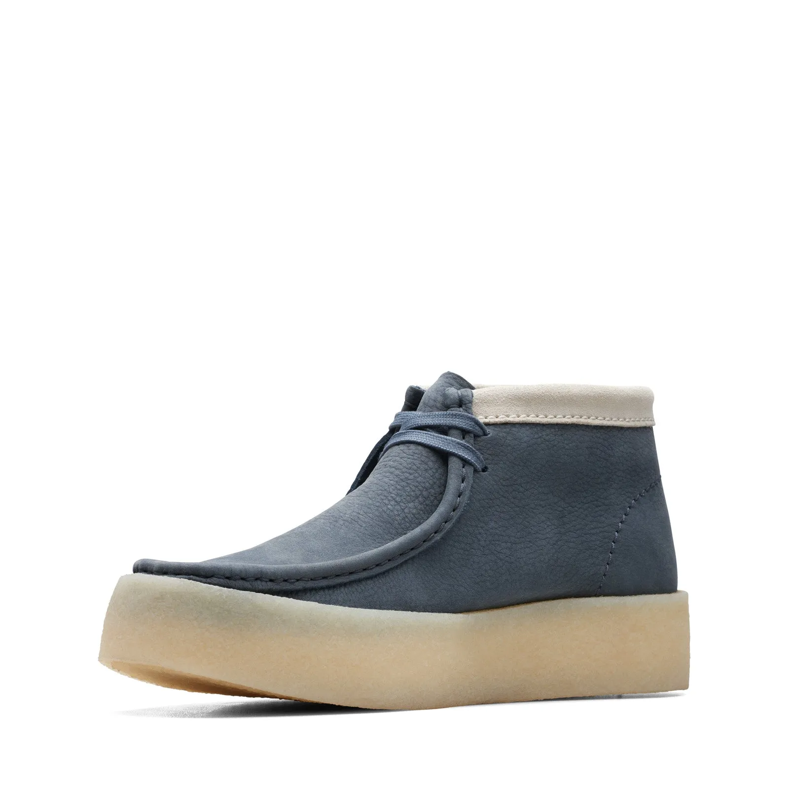 Clarks Originals Wallabee Cup Boots Men's Navy Blue Nubuck 26171091