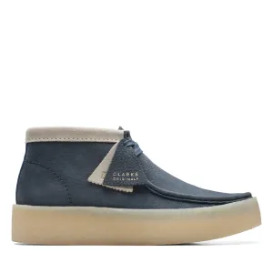 Clarks Originals Wallabee Cup Boots Men's Navy Blue Nubuck 26171091