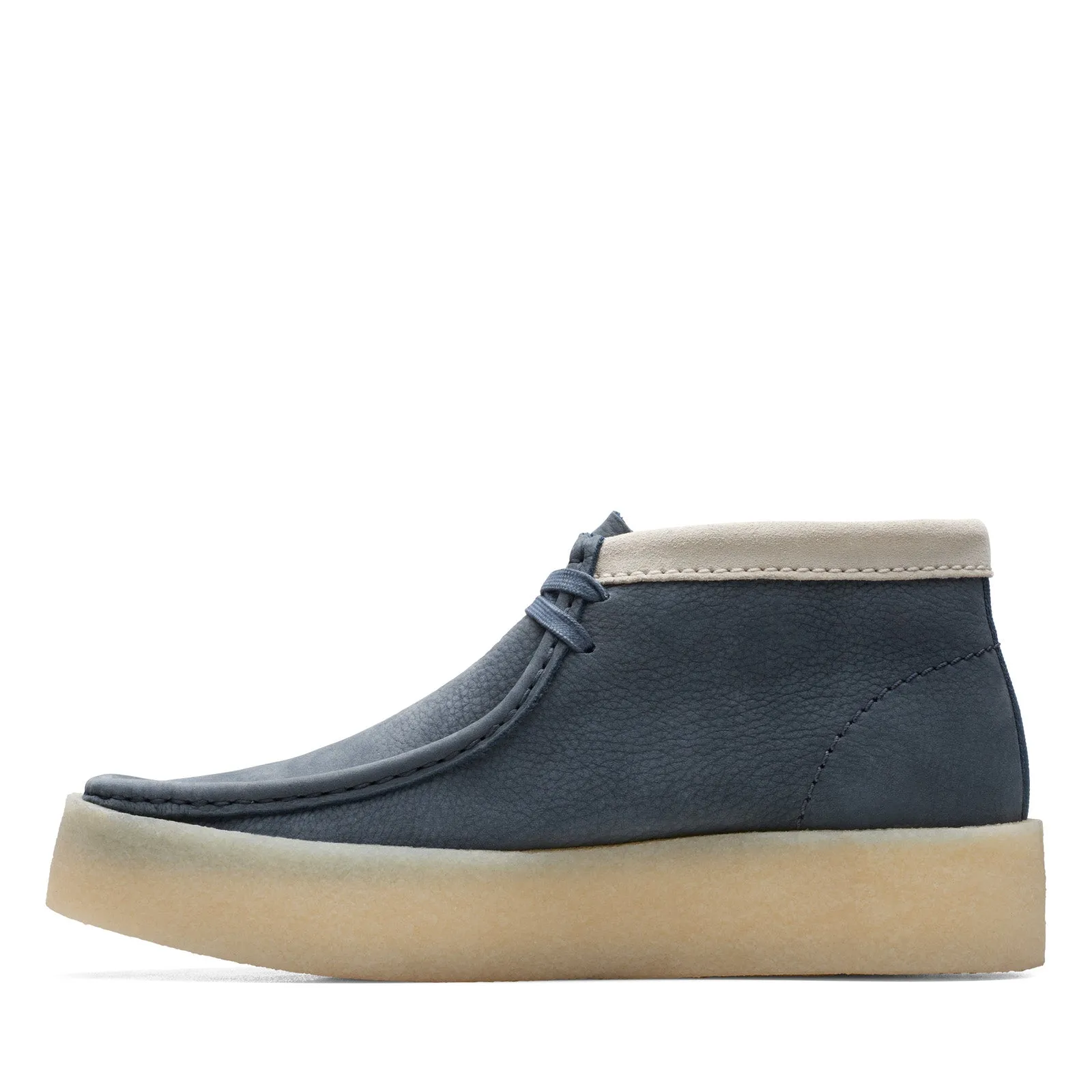 Clarks Originals Wallabee Cup Boots Men's Navy Blue Nubuck 26171091