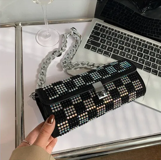 Clavijo Women's Small Handbag With Luxury Rhinestones