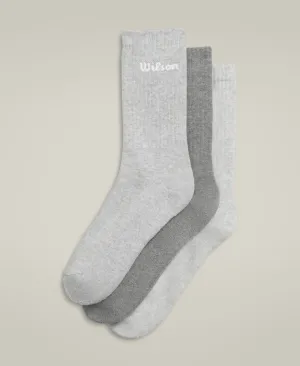 Crew Logo Socks 3-Pack - Grey Multi