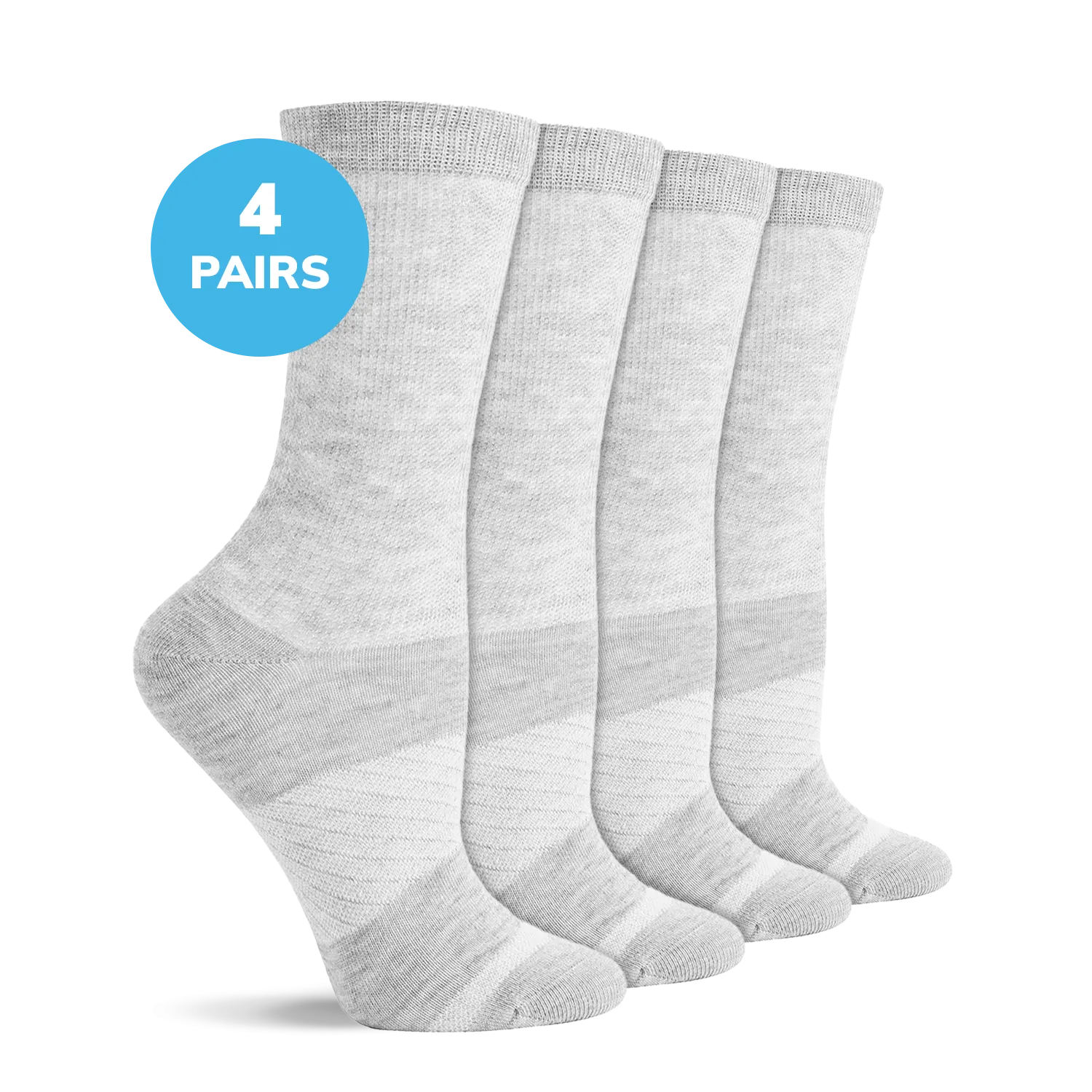 Diabetic Flat Knit Crew Socks