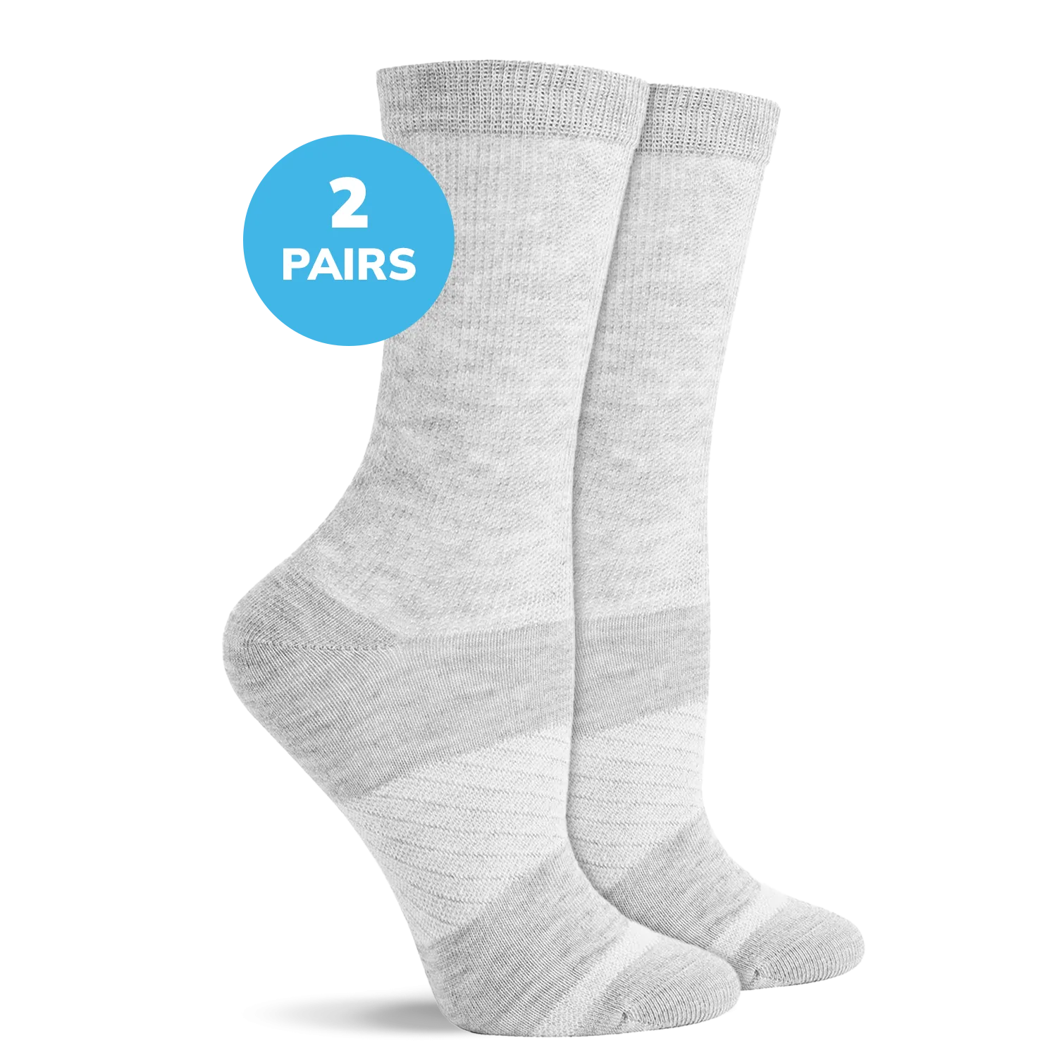Diabetic Flat Knit Crew Socks