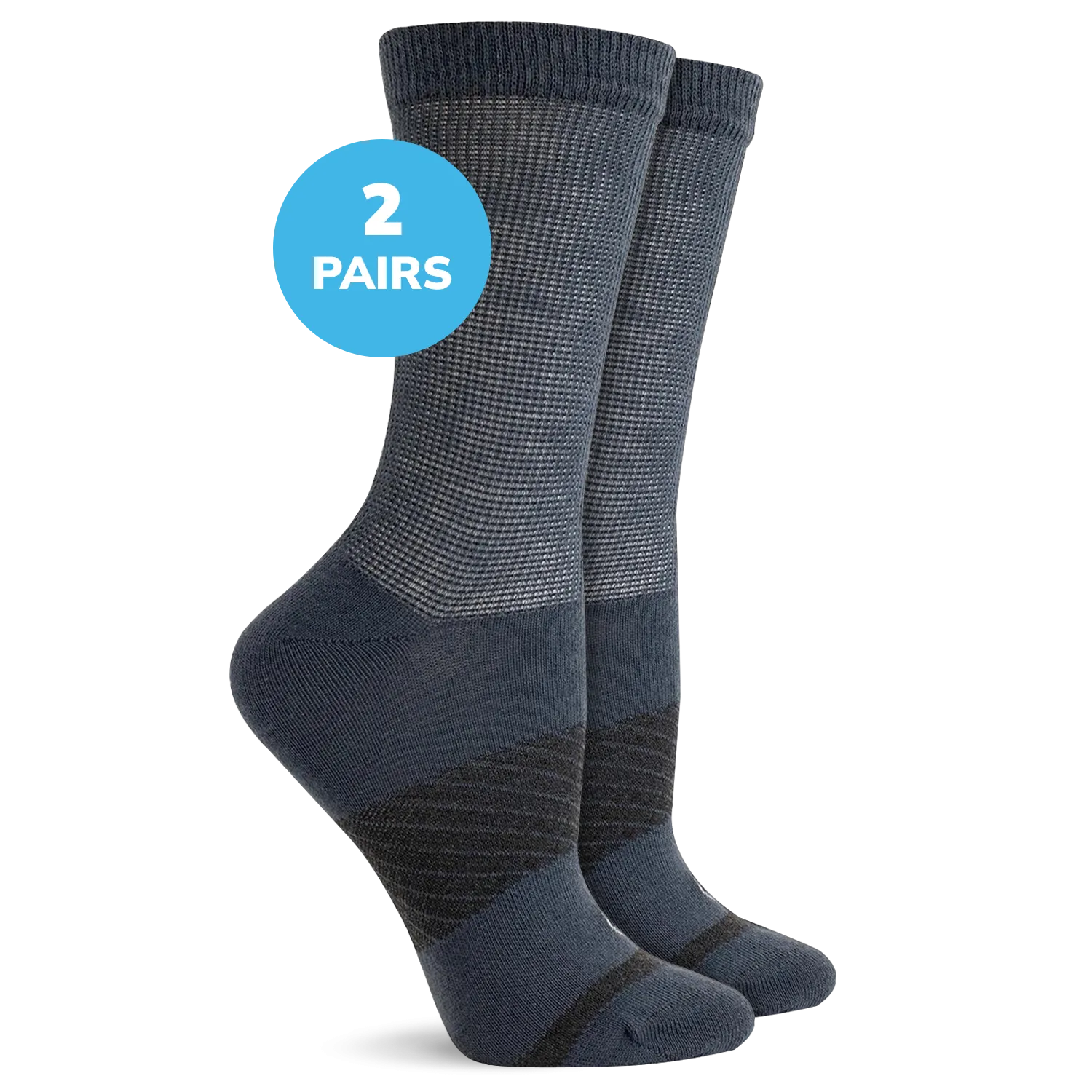 Diabetic Flat Knit Crew Socks