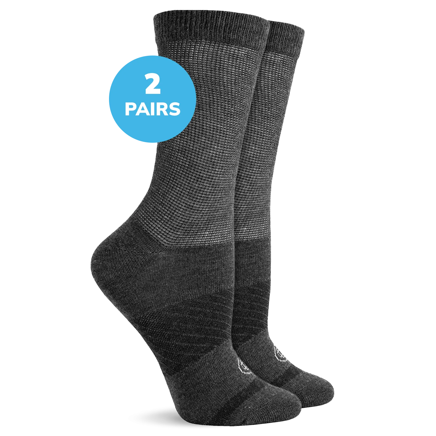 Diabetic Flat Knit Crew Socks