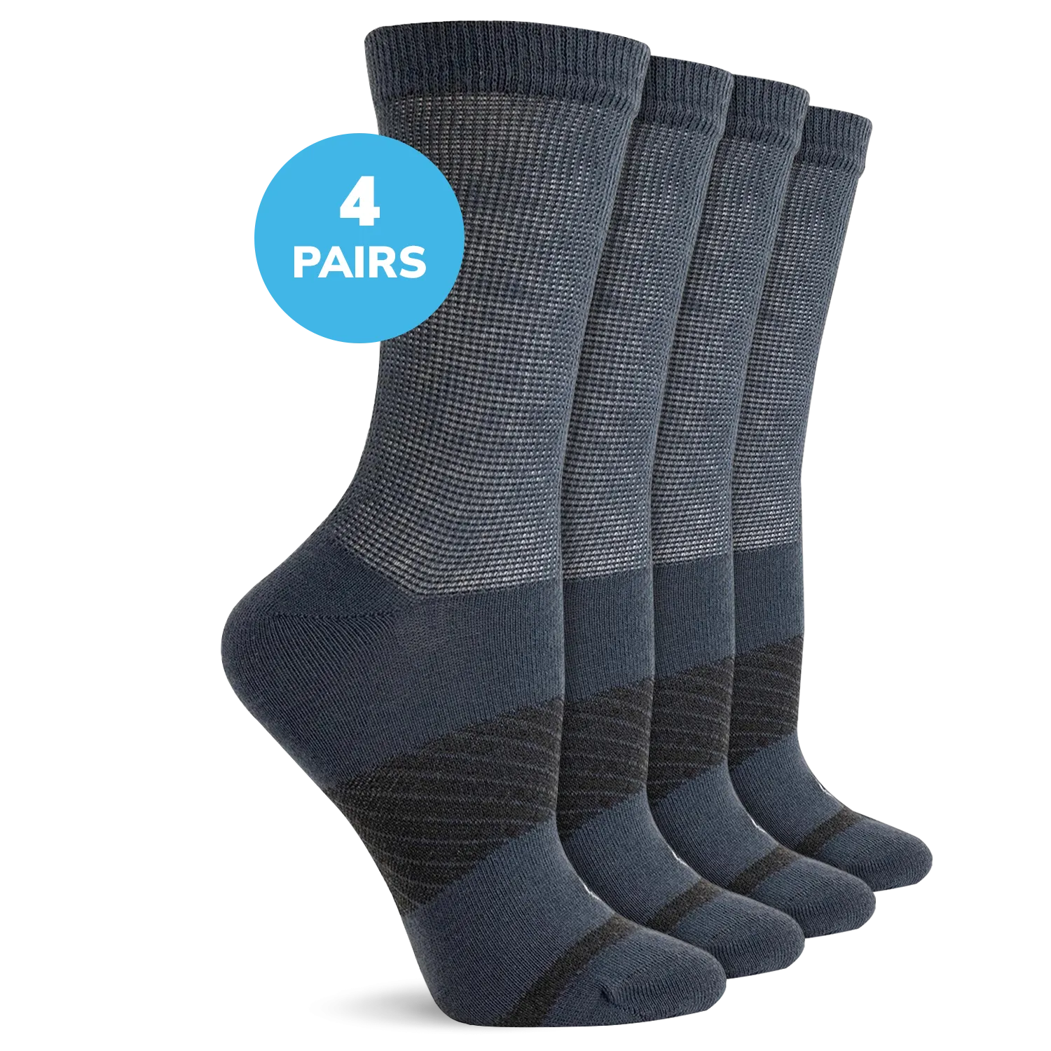 Diabetic Flat Knit Crew Socks