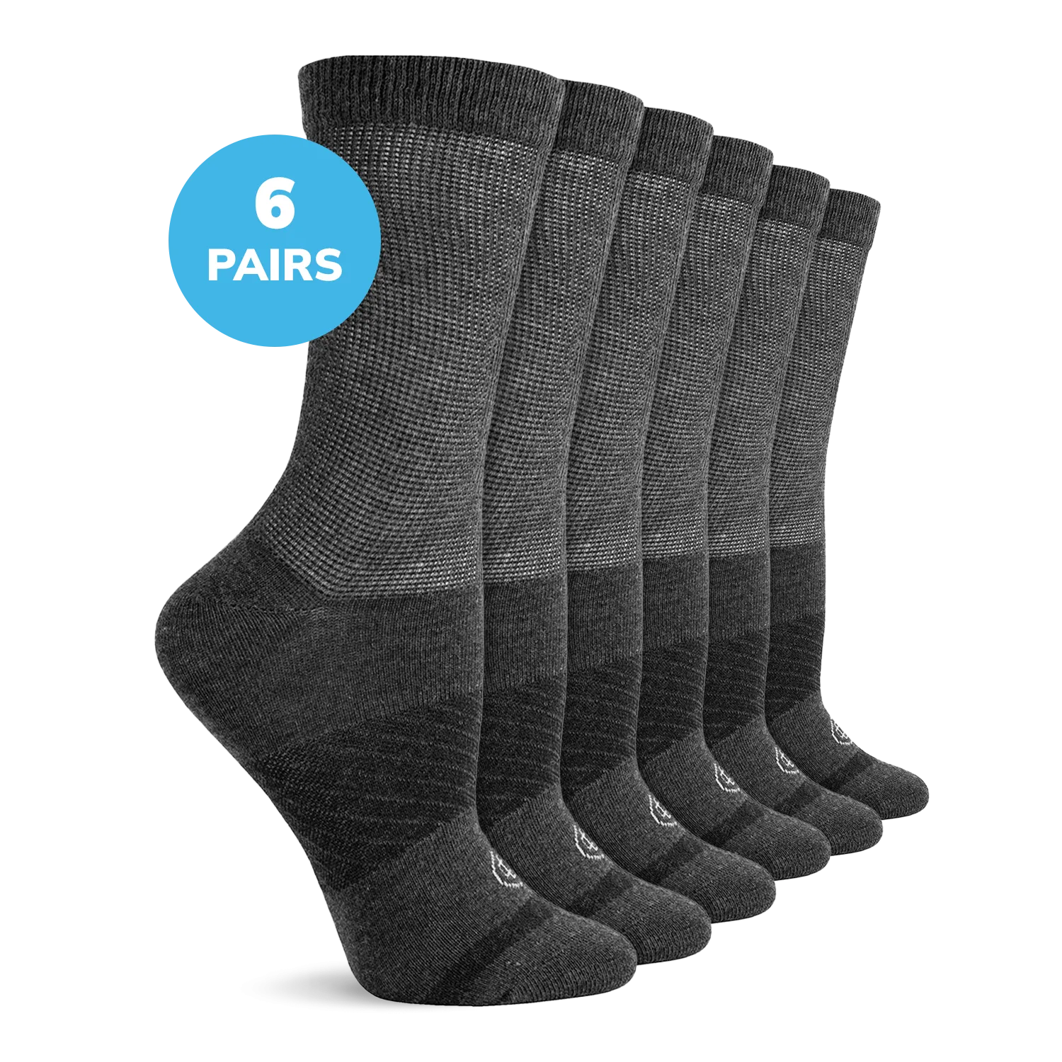 Diabetic Flat Knit Crew Socks