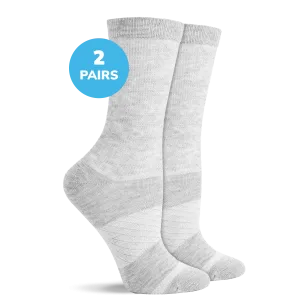 Diabetic Flat Knit Crew Socks