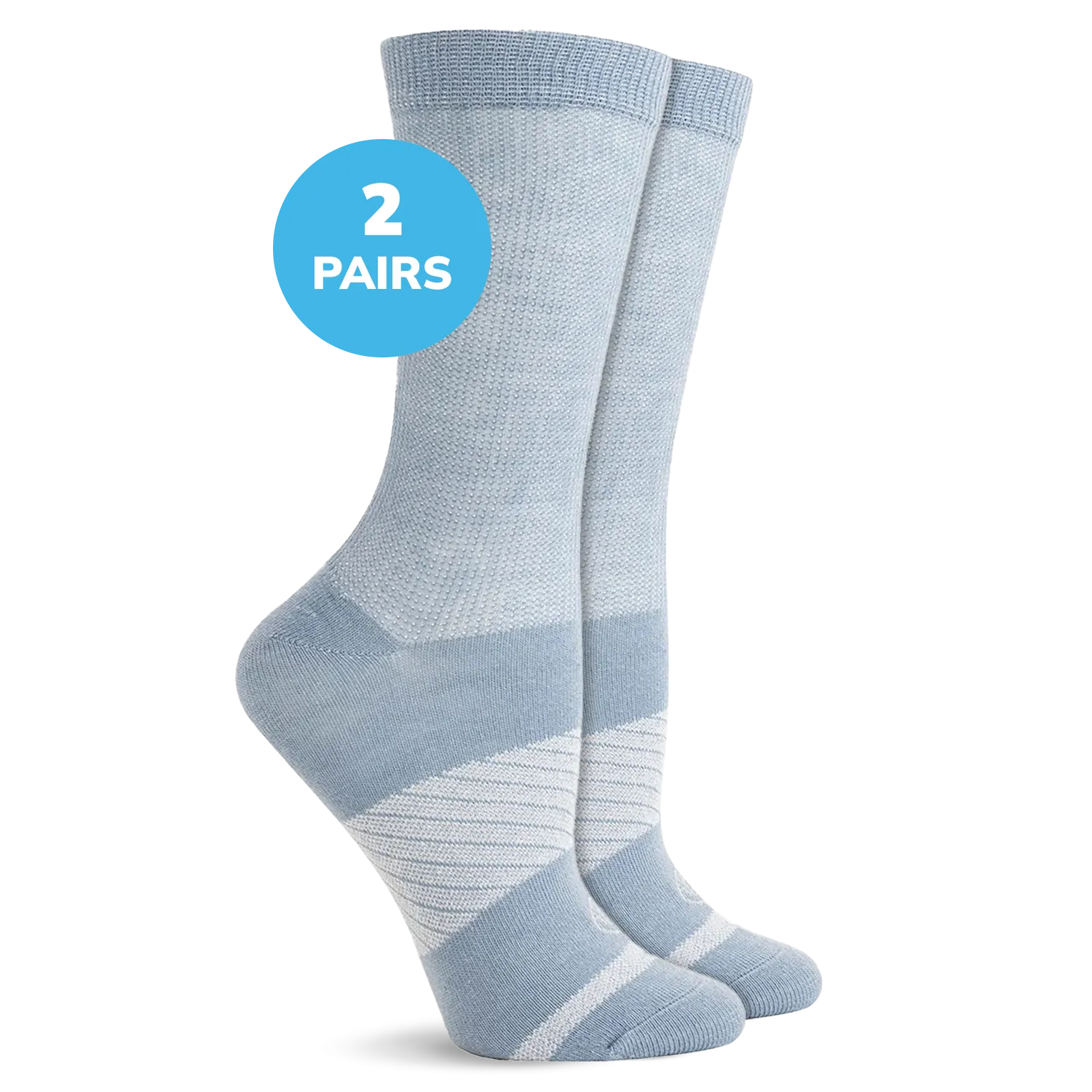 Diabetic Flat Knit Crew Socks