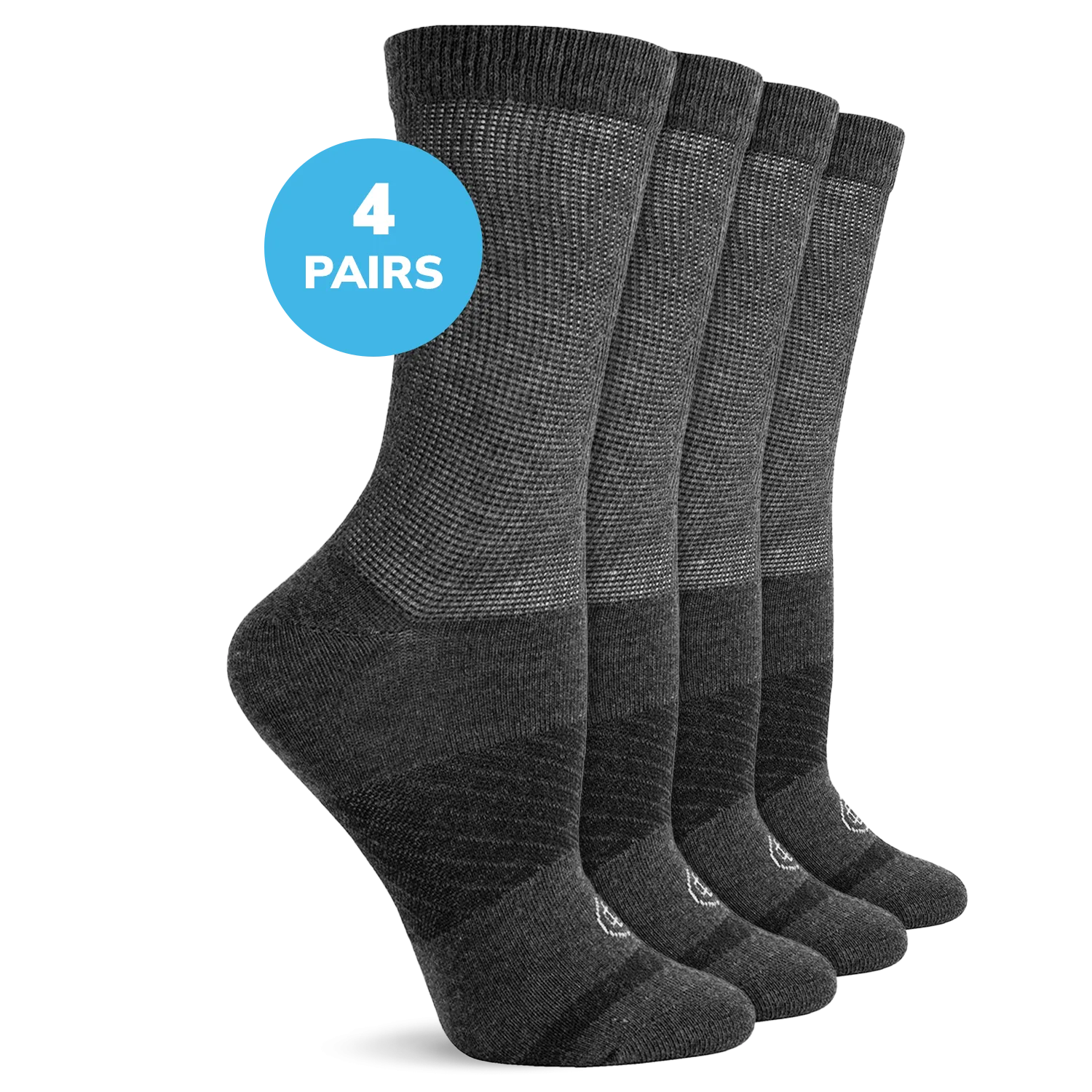 Diabetic Flat Knit Crew Socks