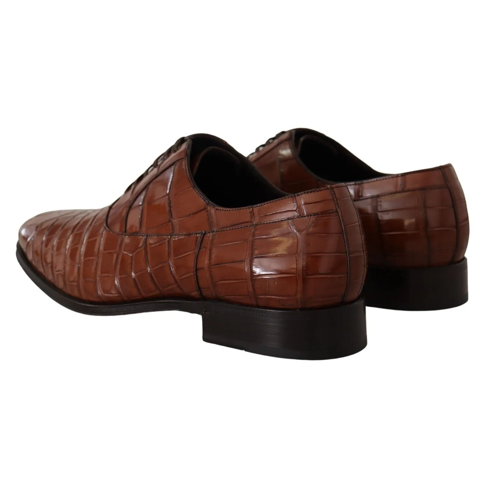 Dolce & Gabbana Elegant Exotic Crocodile Leather Formal Shoes
