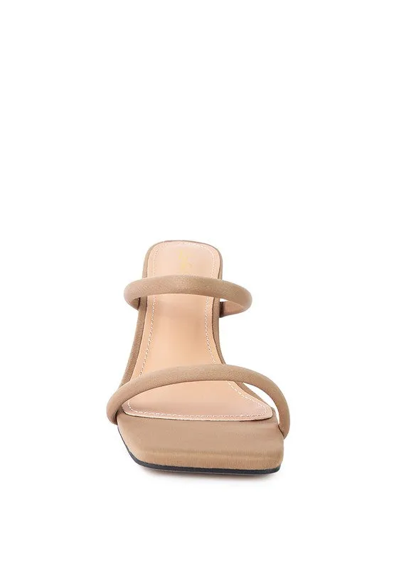 Downtown Heel Slide Double Strap Sandals