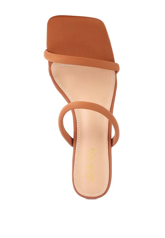 Downtown Heel Slide Double Strap Sandals