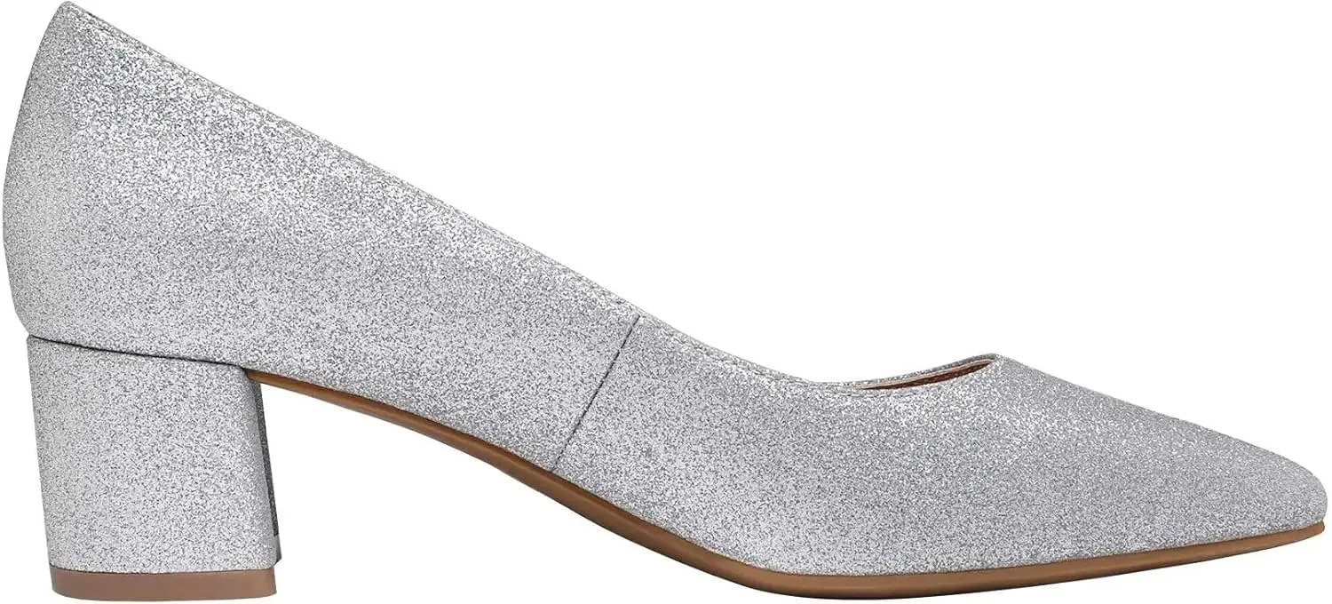 DREAM PAIRS Womens Chunky Low Block Heels Closed Toe Dress Pumps Shoes