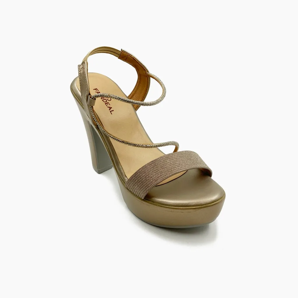 Embellished Strap High Heel Sandals