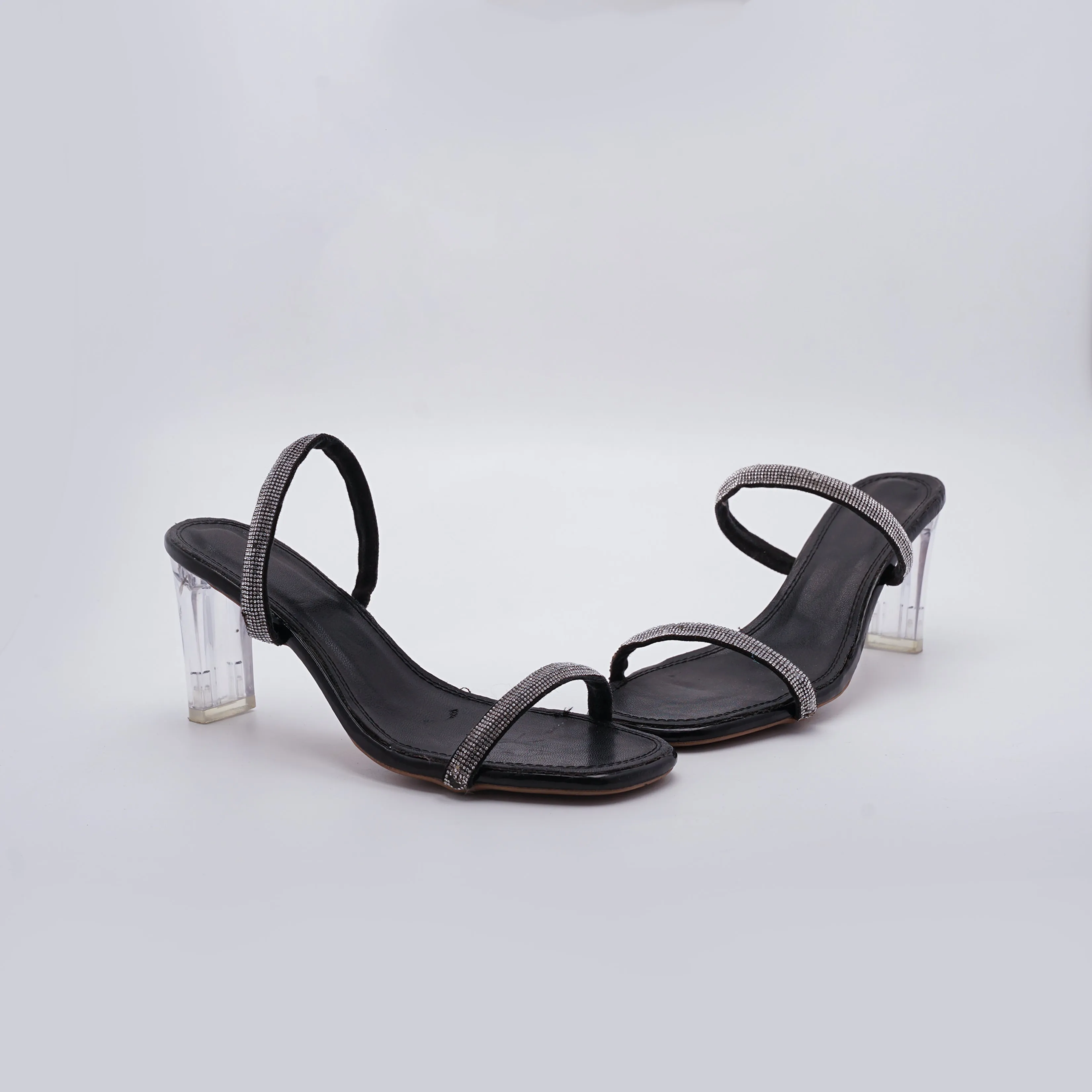 Europian Premium Transparent Squared heel