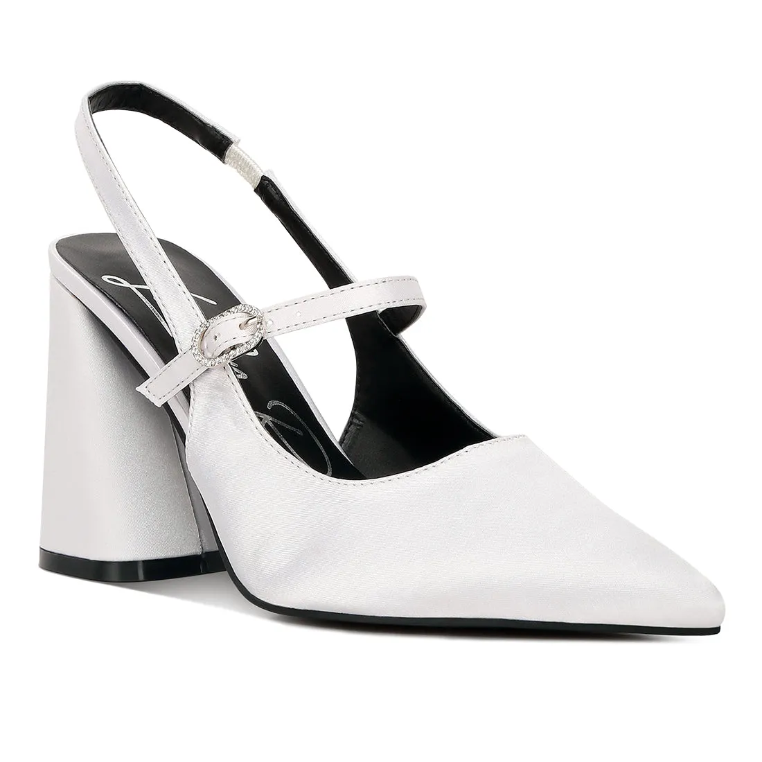 Flared Heel Party Sandals