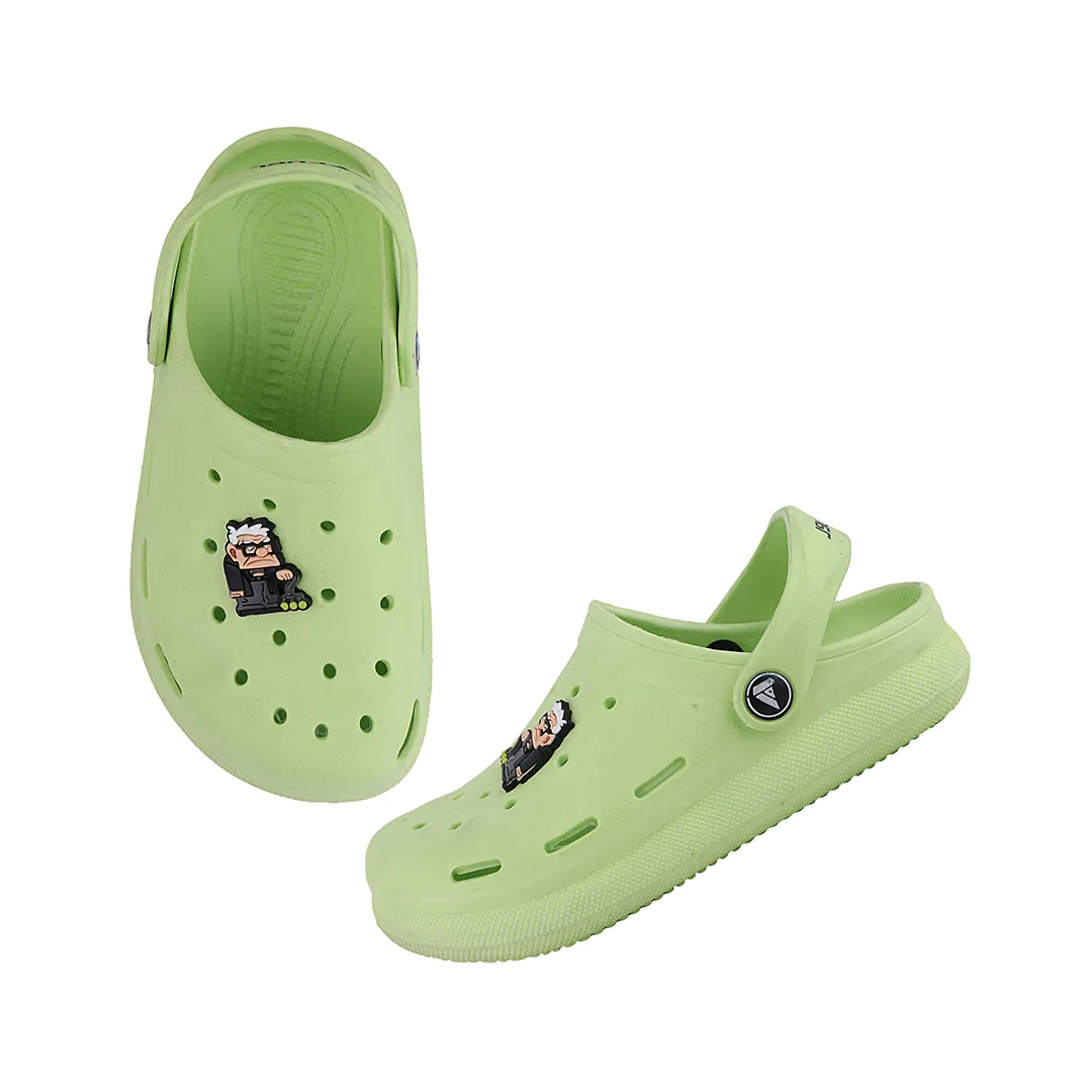 FUEL Hooper Clogs Slipper for 4-10 Years Boys/Girls (GREEN)