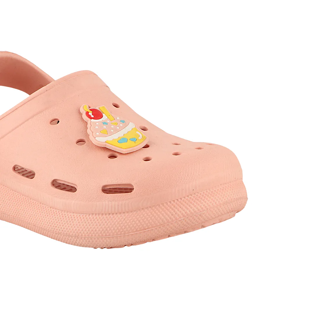FUEL Hooper Clogs Slipper for 4-10 Years Boys/Girls (PEACH)