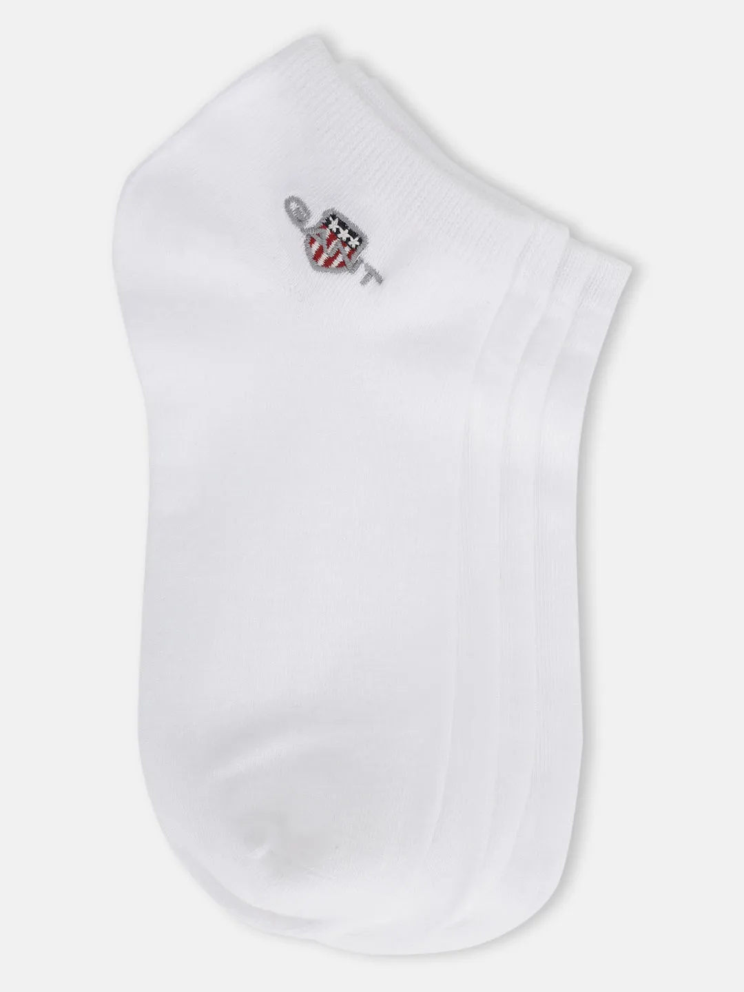 Gant Men White Solid Ankle Length Socks