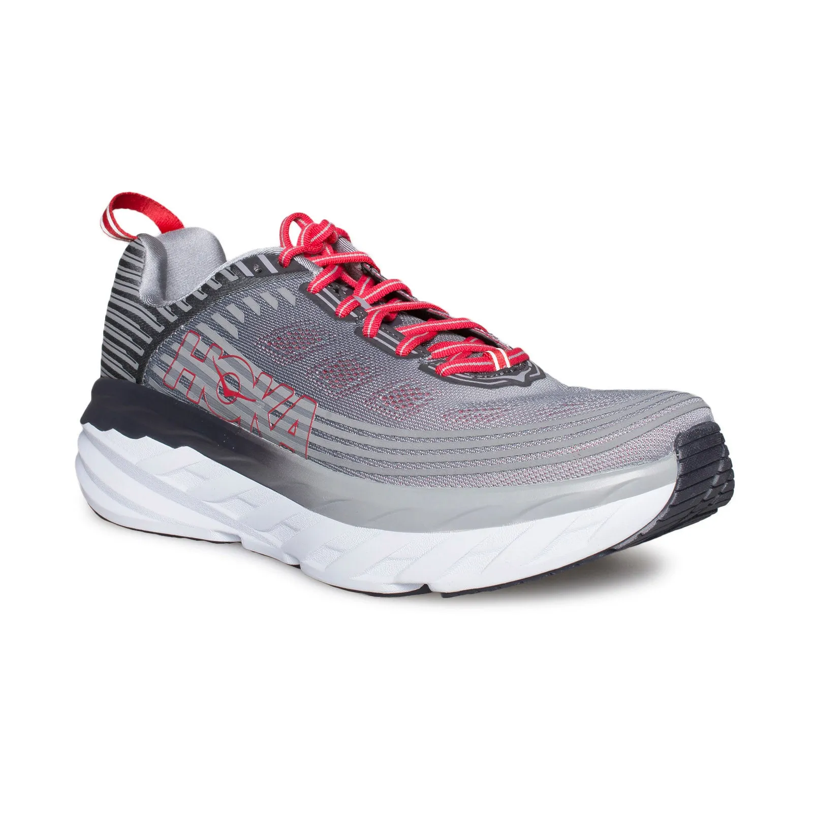 HOKA ONE ONE Bondi 6 Alloy / Steel Gray Running Shoes - Men's