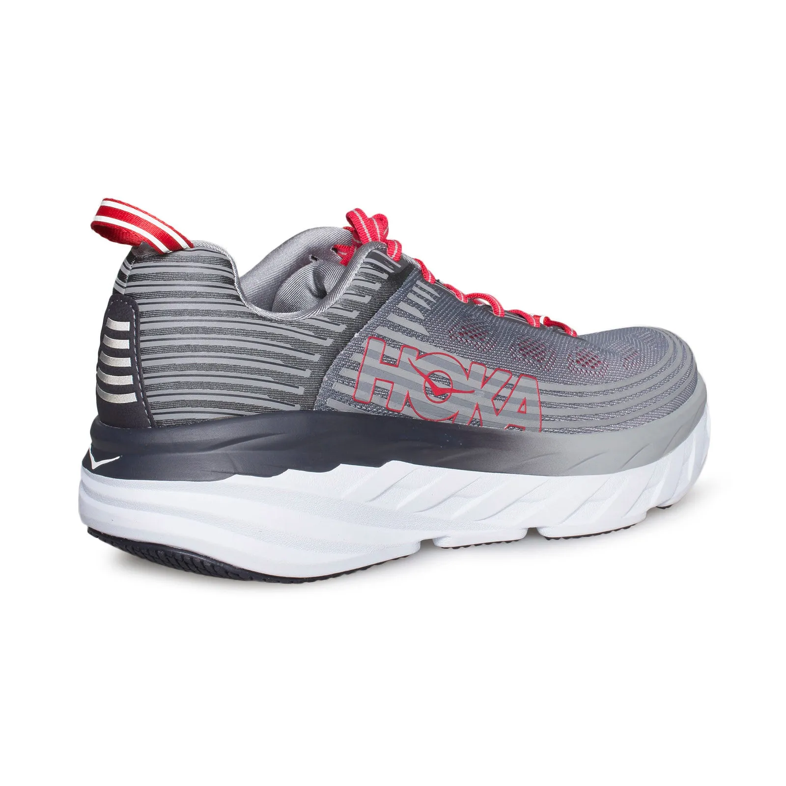 HOKA ONE ONE Bondi 6 Alloy / Steel Gray Running Shoes - Men's
