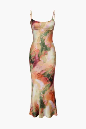 Liora – Abstract print – Slip dress