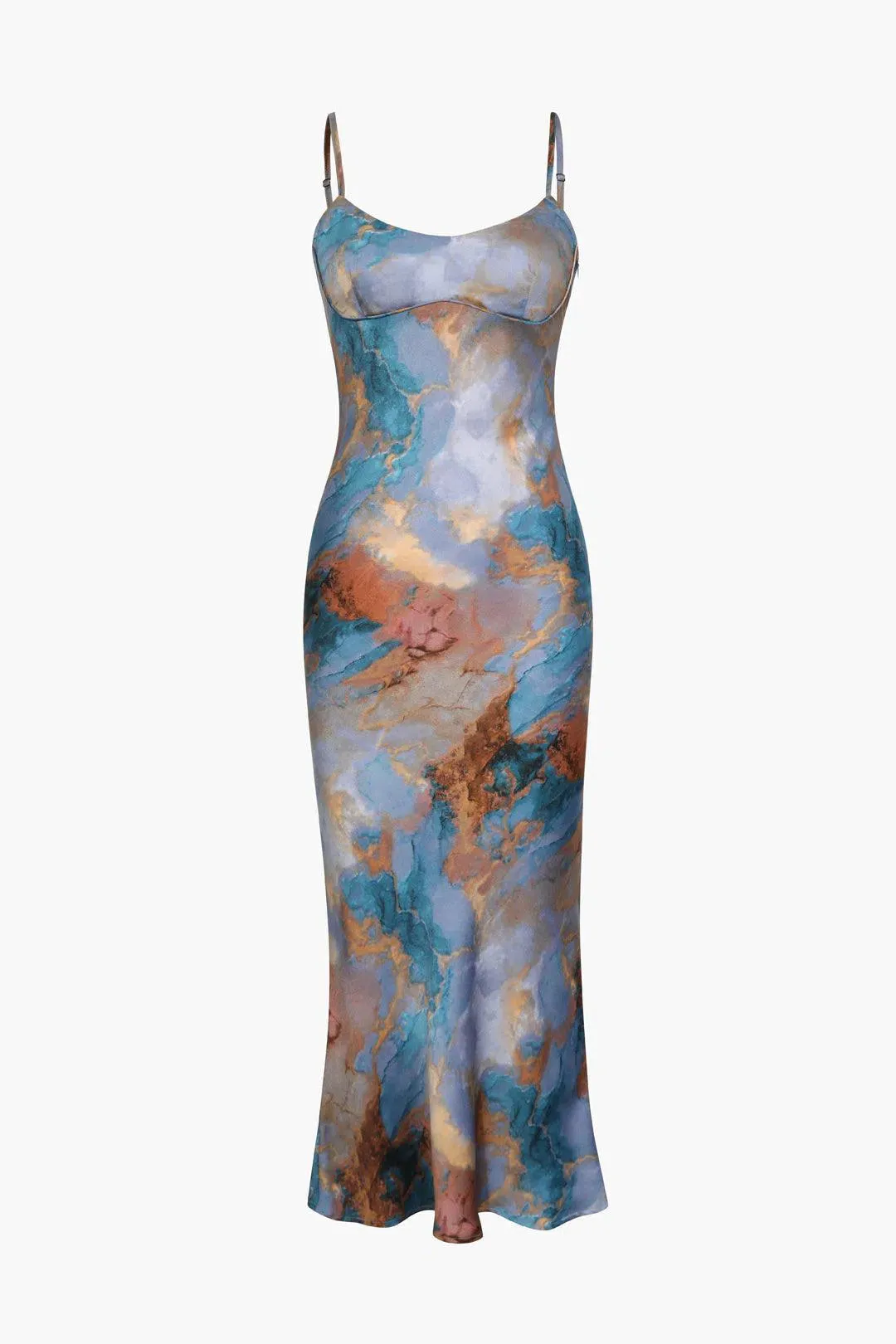 Liora – Abstract print – Slip dress
