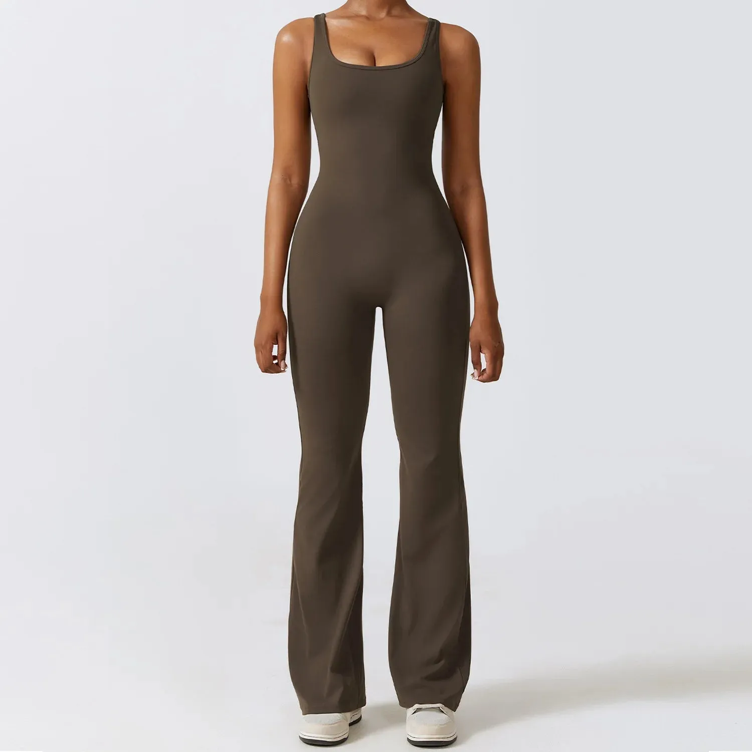 Livia Sculpting Backless Jumpsuit  Contoured Fit for Activewear & Athleisure Styling