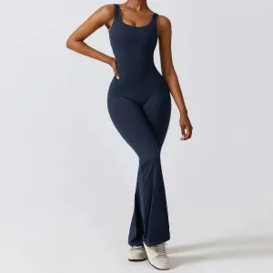Livia Sculpting Backless Jumpsuit  Contoured Fit for Activewear & Athleisure Styling