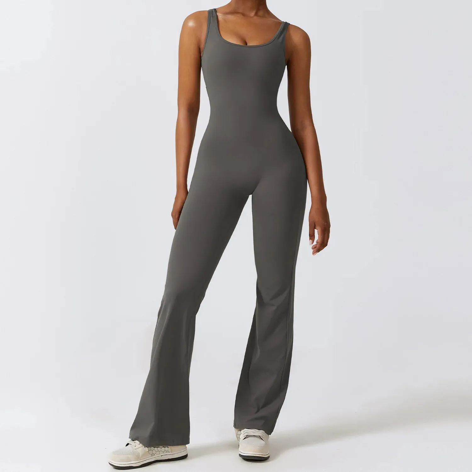 Livia Sculpting Backless Jumpsuit  Contoured Fit for Activewear & Athleisure Styling
