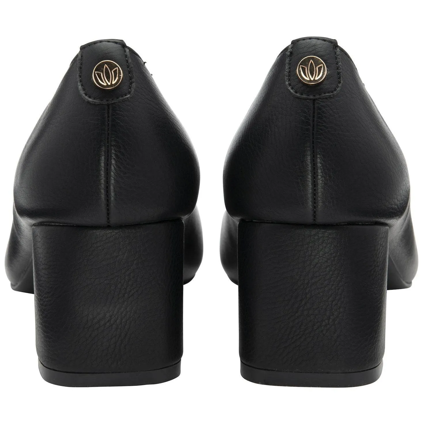 Lotus Aubrey Ladies Black Matt Slip On Heels