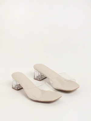 LUNA BLU Ivory Heel Sandals